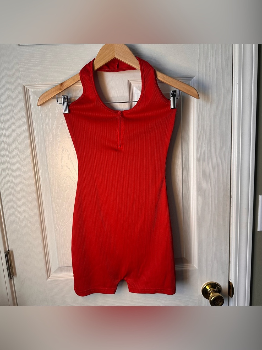 Shein Red Halter Romper Size XS